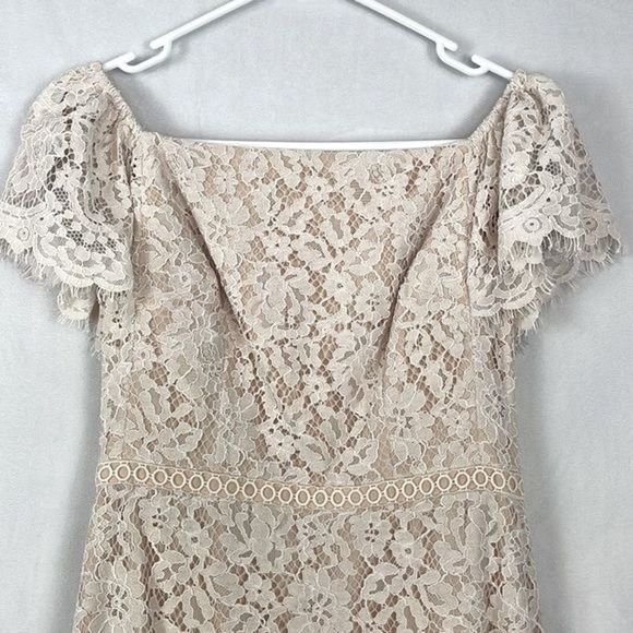 J. Crew Off The Shoulder Lace Dress. Size 00. New with Tags. - Picture 4 of 16